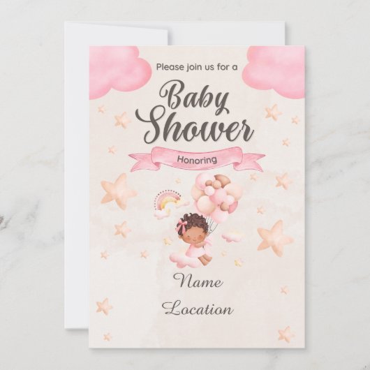 Invitation Baby shower (Devant)