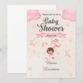 Invitation Baby shower (Devant / Derrière)