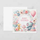 Invitation baby shower (Devant / Derrière)