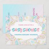 Invitation Baby shower (Devant / Derrière)