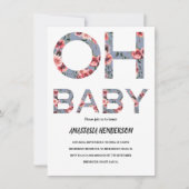 Invitation baby shower. (Devant)