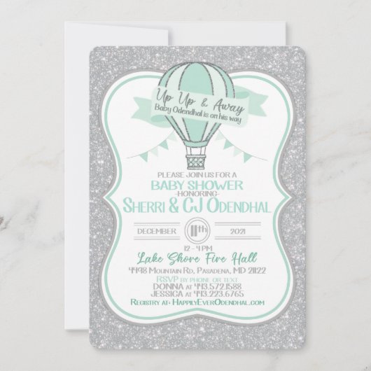 Invitation Baby shower (Devant)