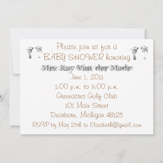 Invitation Baby shower (Dos)