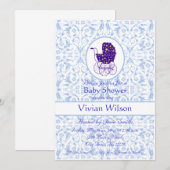 Invitation Baby shower (Devant / Derrière)