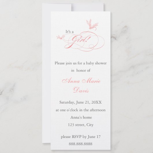 Invitation baby shower (Devant)