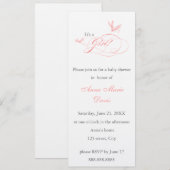 Invitation baby shower (Devant / Derrière)