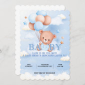 INVITATION BABY SHOWER (Devant / Derrière)