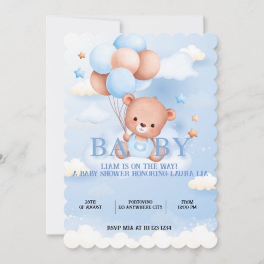 INVITATION BABY SHOWER (Devant)