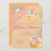 Invitation Baby shower (Devant / Derrière)
