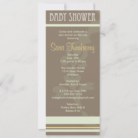 Invitation Baby shower (Dos)
