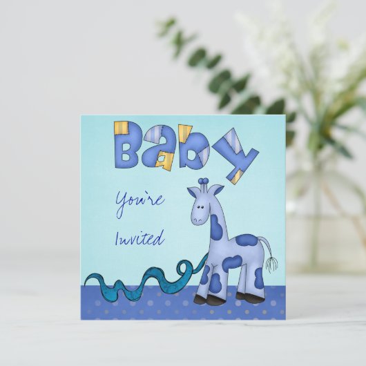 Invitation Baby shower (Debout devant)