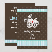 Invitation baby shower (Devant / Derrière)
