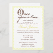 Invitation Baby shower (Devant / Derrière)