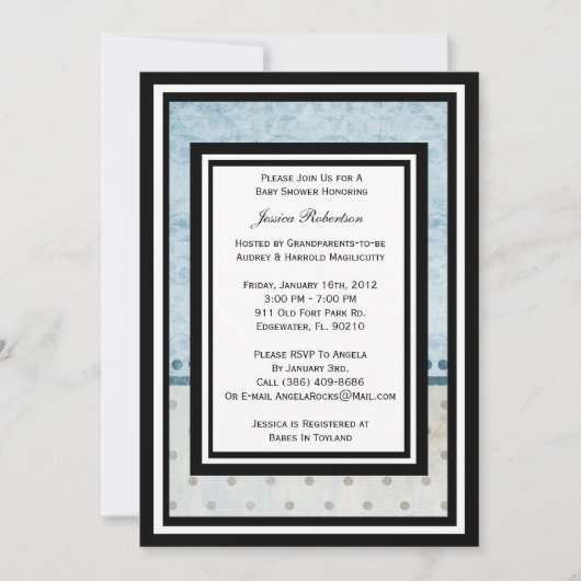 Invitation Baby shower (Devant)