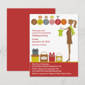 Invitation baby shower (Devant / Derrière)