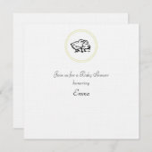 invitation baby shower (Devant / Derrière)