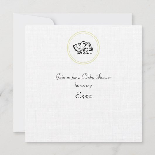 invitation baby shower (Devant)