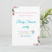 INVITATION BABY SHOWER (Debout devant)