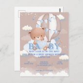 Invitation baby shower (Devant / Derrière)