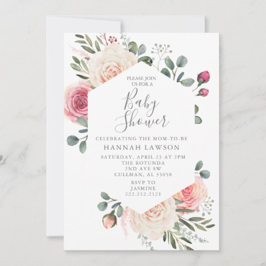 Invitation baby shower (Devant)