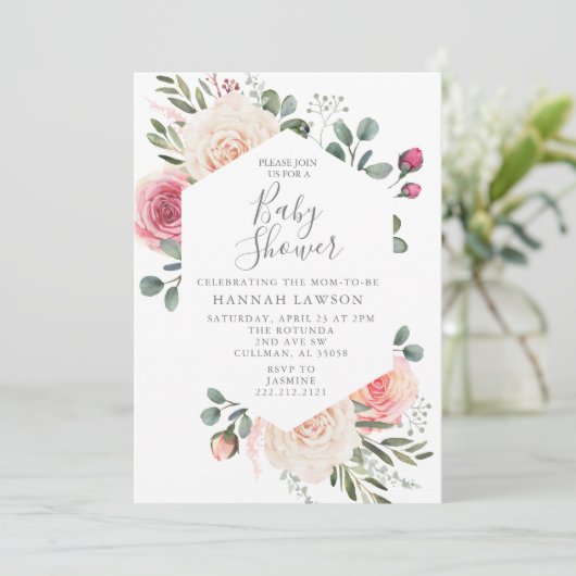 Invitation baby shower (Debout devant)