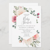 Invitation baby shower (Devant / Derrière)