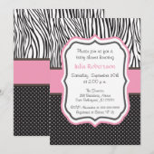 Invitation Baby shower (Devant / Derrière)