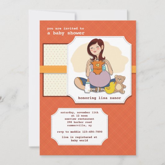 Invitation Baby shower (Devant)