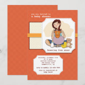 Invitation Baby shower (Devant / Derrière)