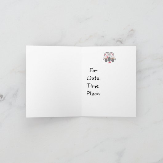 Invitation Baby shower (Intérieur)