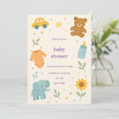 Invitation baby shower (Debout devant)