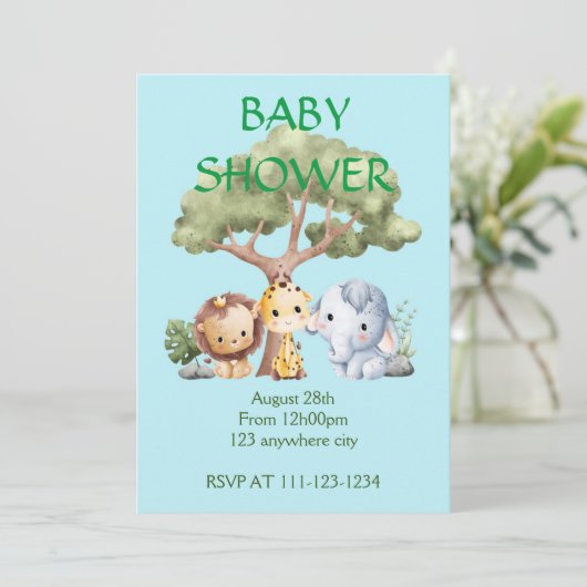 INVITATION BABY SHOWER (Debout devant)