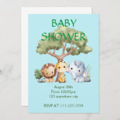 INVITATION BABY SHOWER (Devant / Derrière)