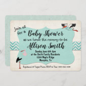 Invitation Baby shower (Devant / Derrière)