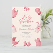 Invitation baby shower (Debout devant)