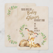 Invitation Baby shower (Devant / Derrière)