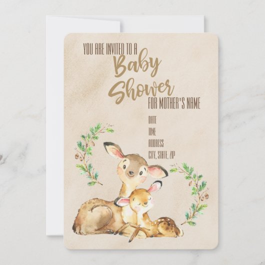 Invitation Baby shower (Devant)