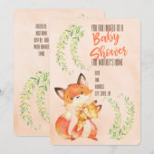 Invitation Baby shower (Devant / Derrière)