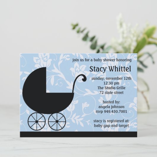 Invitation baby shower (Debout devant)