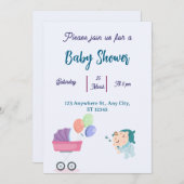 Invitation baby shower (Devant / Derrière)