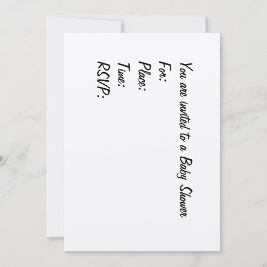 Invitation Baby shower (Dos)