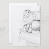 Invitation Baby shower (Devant / Derrière)