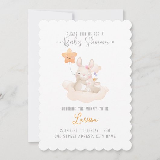 Invitation Baby shower (Devant)