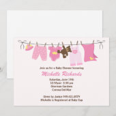 Invitation Baby shower (Devant / Derrière)