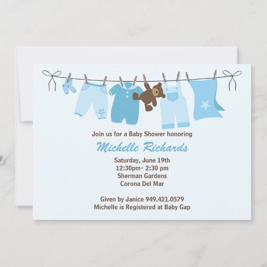 Invitation Baby shower (Devant)