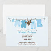 Invitation Baby shower (Devant / Derrière)