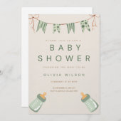 Invitation Baby shower (Devant / Derrière)