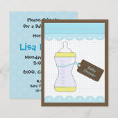 Invitation baby shower (Devant / Derrière)