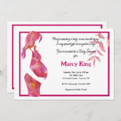 Invitation baby shower (Devant / Derrière)