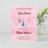 Invitation baby shower (Debout devant)